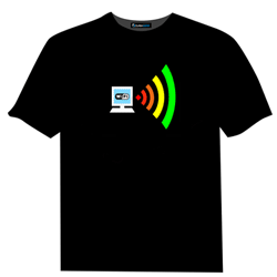 Animated Flashing LED Neon T Shirts that Glow in the Dark bright enough to light a Room